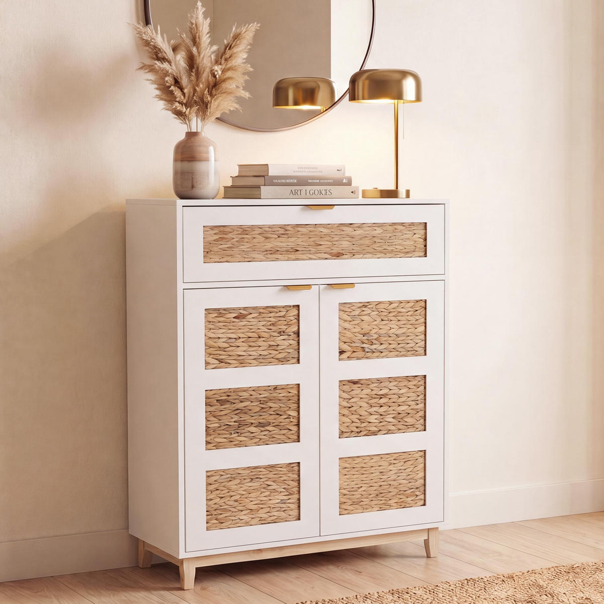 KOMMODE Weiß - Weiß, Holz (80/115/35cm) - MCW
