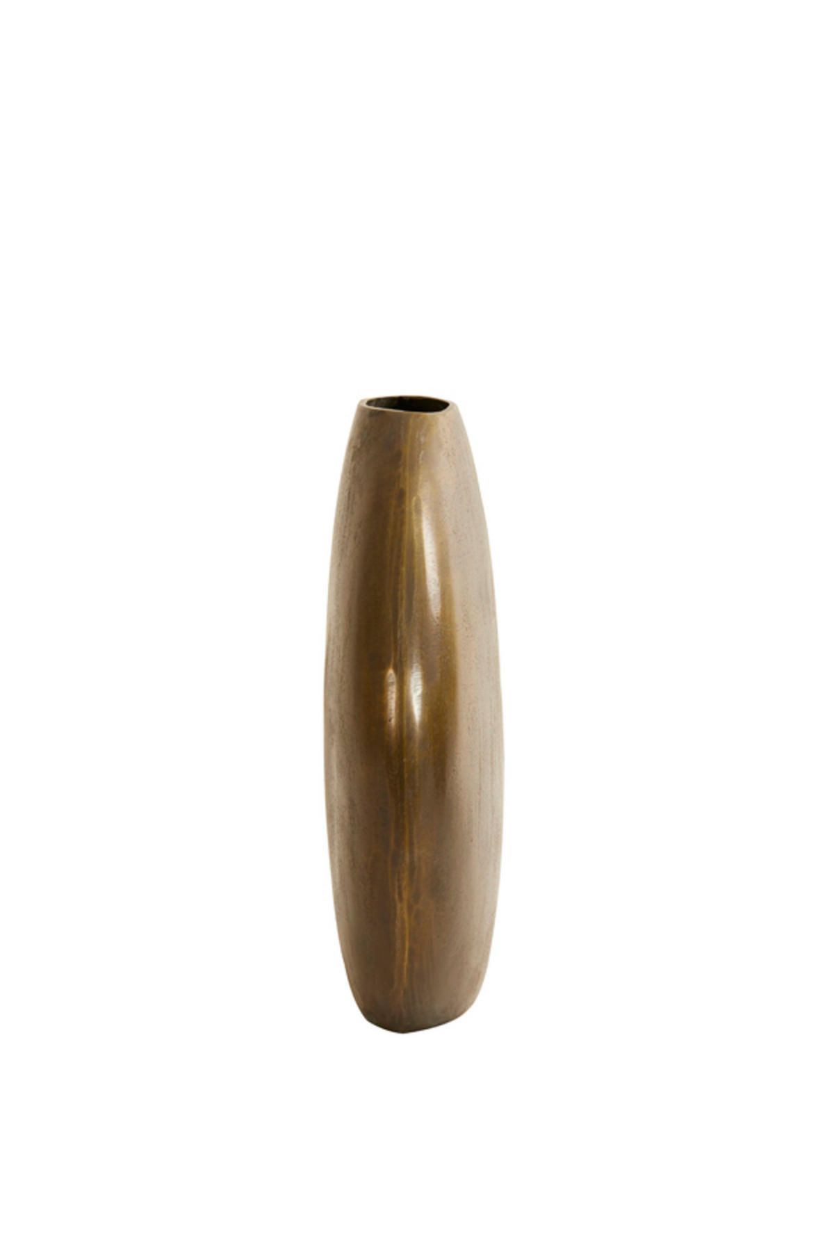 VASE Positano Bronze 42/7/42 cm - Bronzefarben, Metall (42cm) - Light & Living