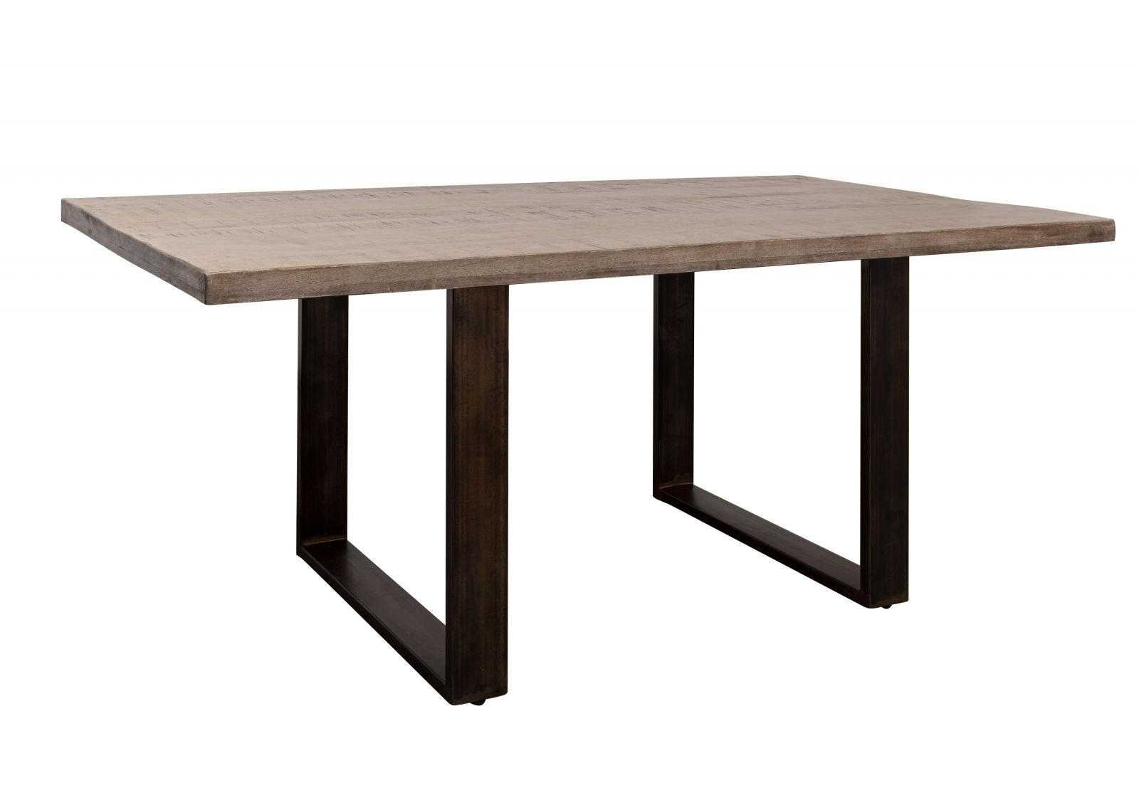 ESSTISCH Mango 190x90x76 braun lackiert HEAVY INDUSTRY #201 - Braun, Holz (190/90/76cm) - Massivmoebel24