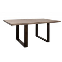 ESSTISCH Mango 190x90x76 braun lackiert HEAVY INDUSTRY #201 - Braun, Holz (190/90/76cm) - Massivmoebel24