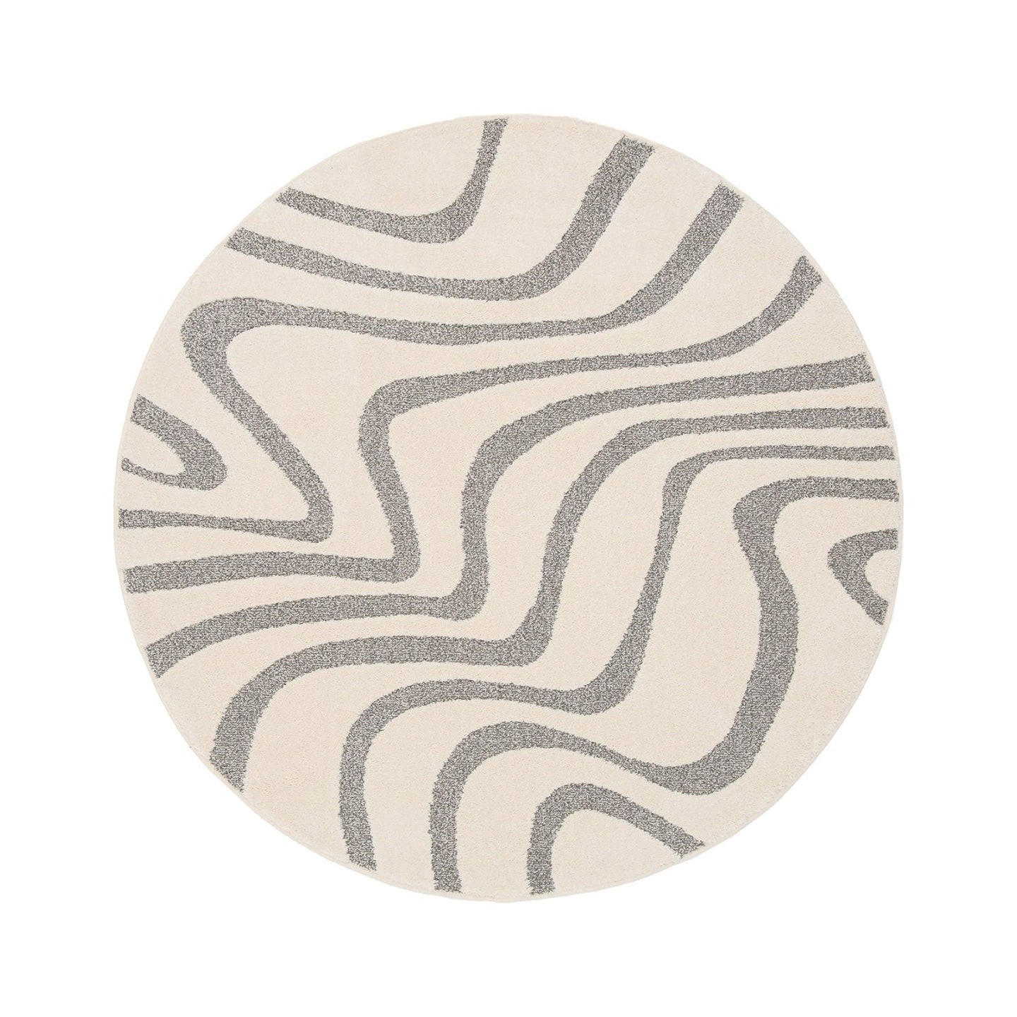 AFK Living Teppich Grau 160x160 cm