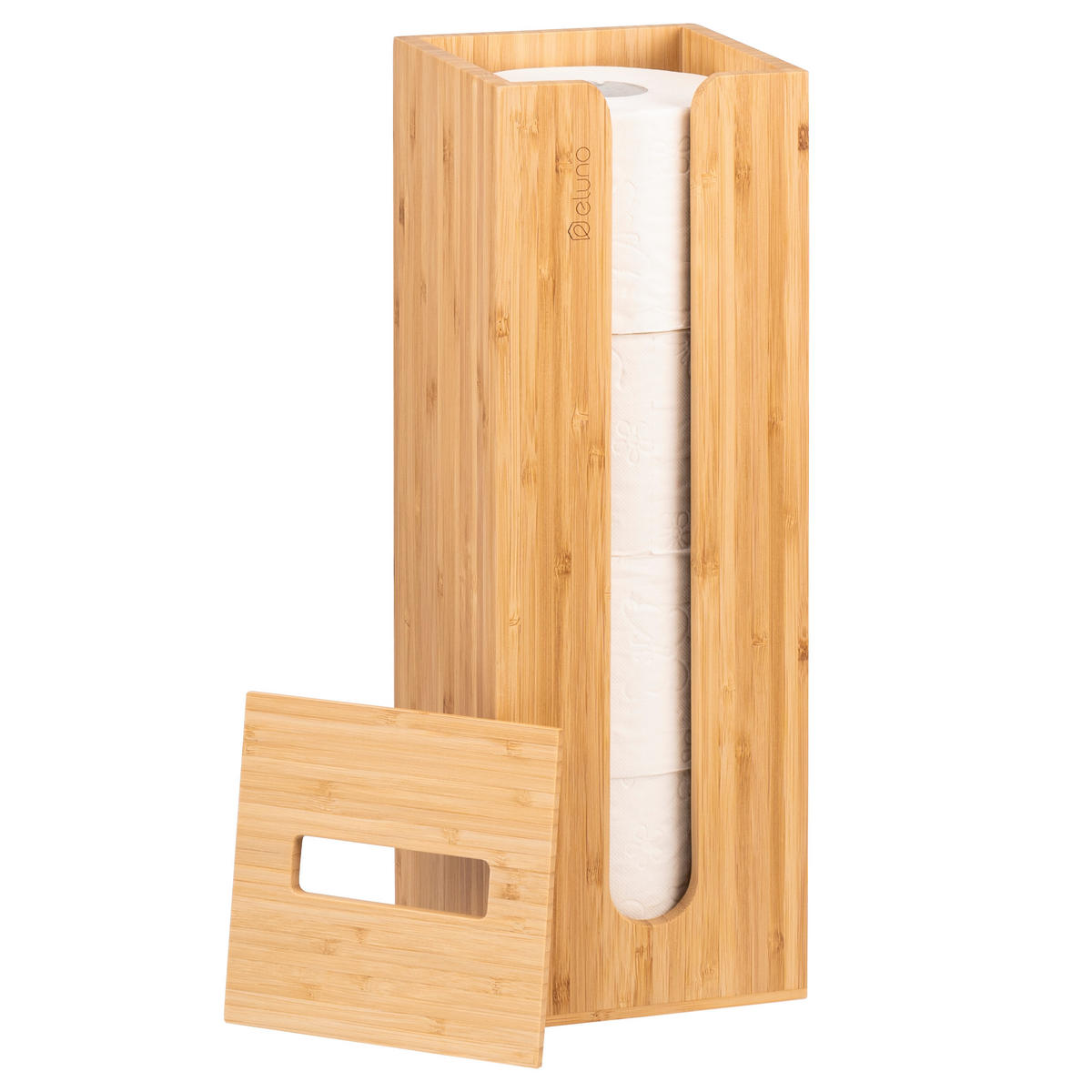 TOILETTENPAPIERHALTER, für 4 Ersatzrollen, Bambus - Braun, Holz (14.5/42/14.5cm) - eluno