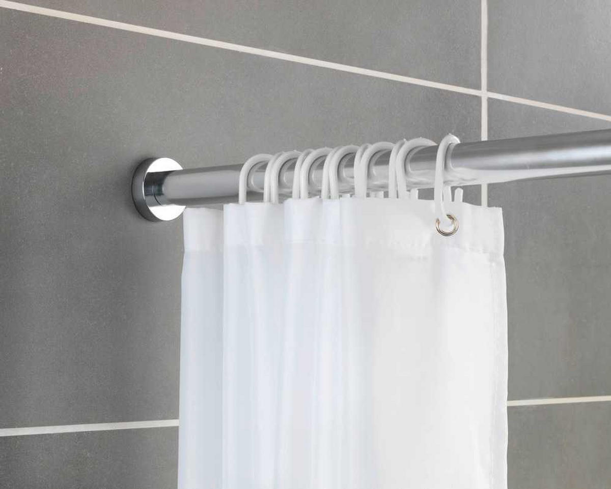 BRAUSESTANGE chrom Luz - Silberfarben, Metall (185cm) - Wenko