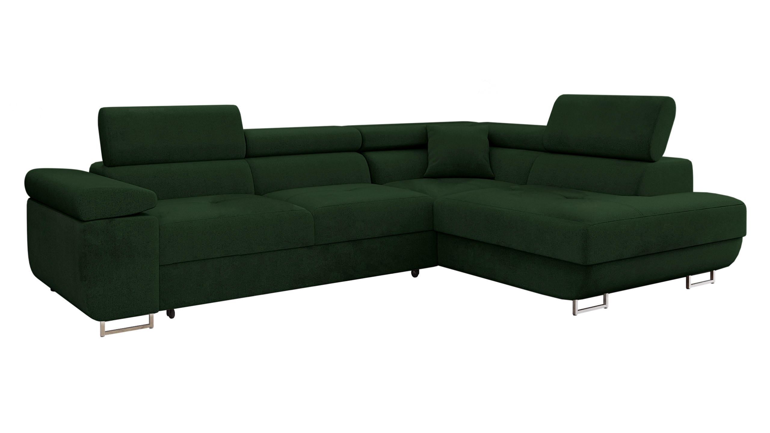 Mirjan24 Ecksofa Grün 274x203 cm