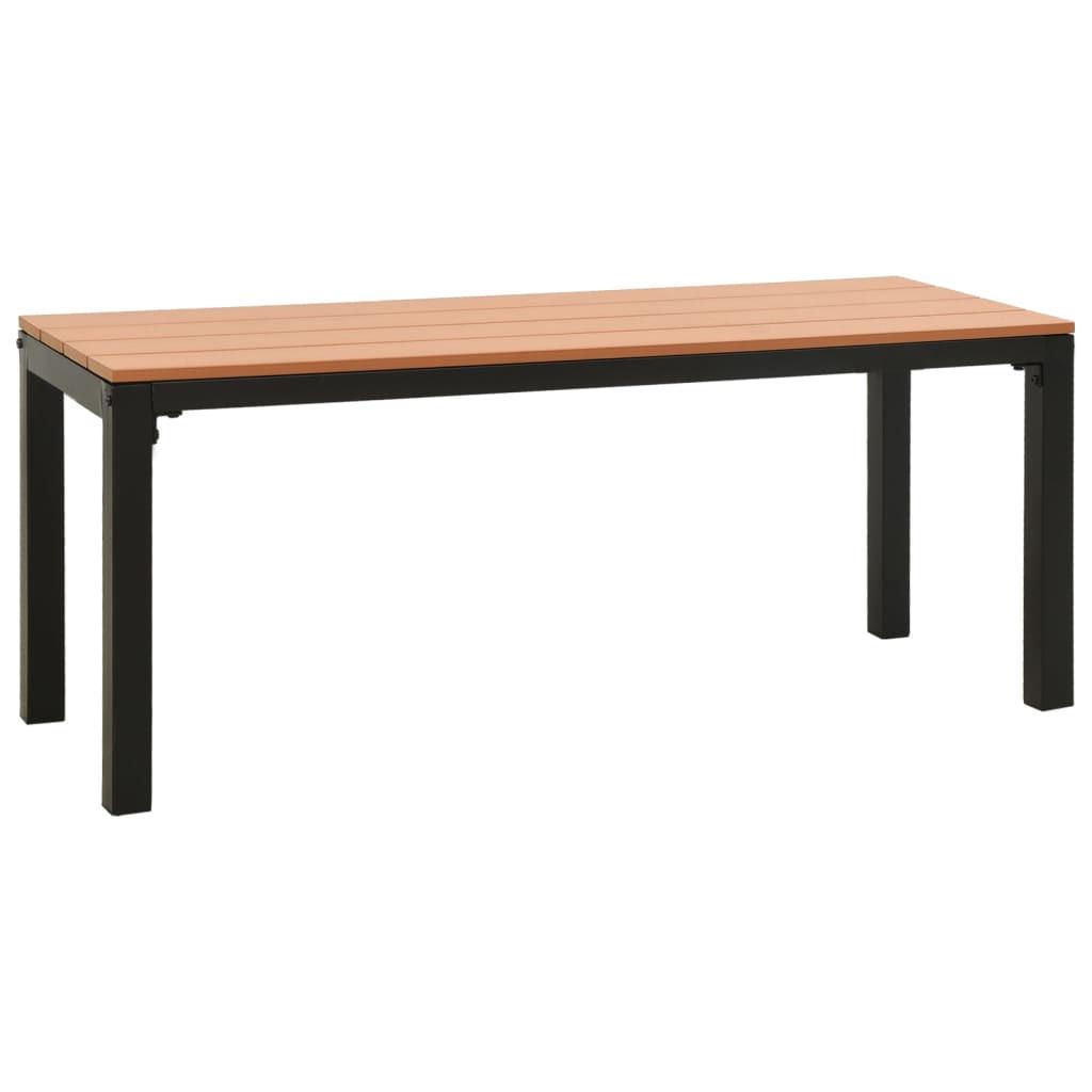 furnicato Gartenbank Braun 110x45x39 cm