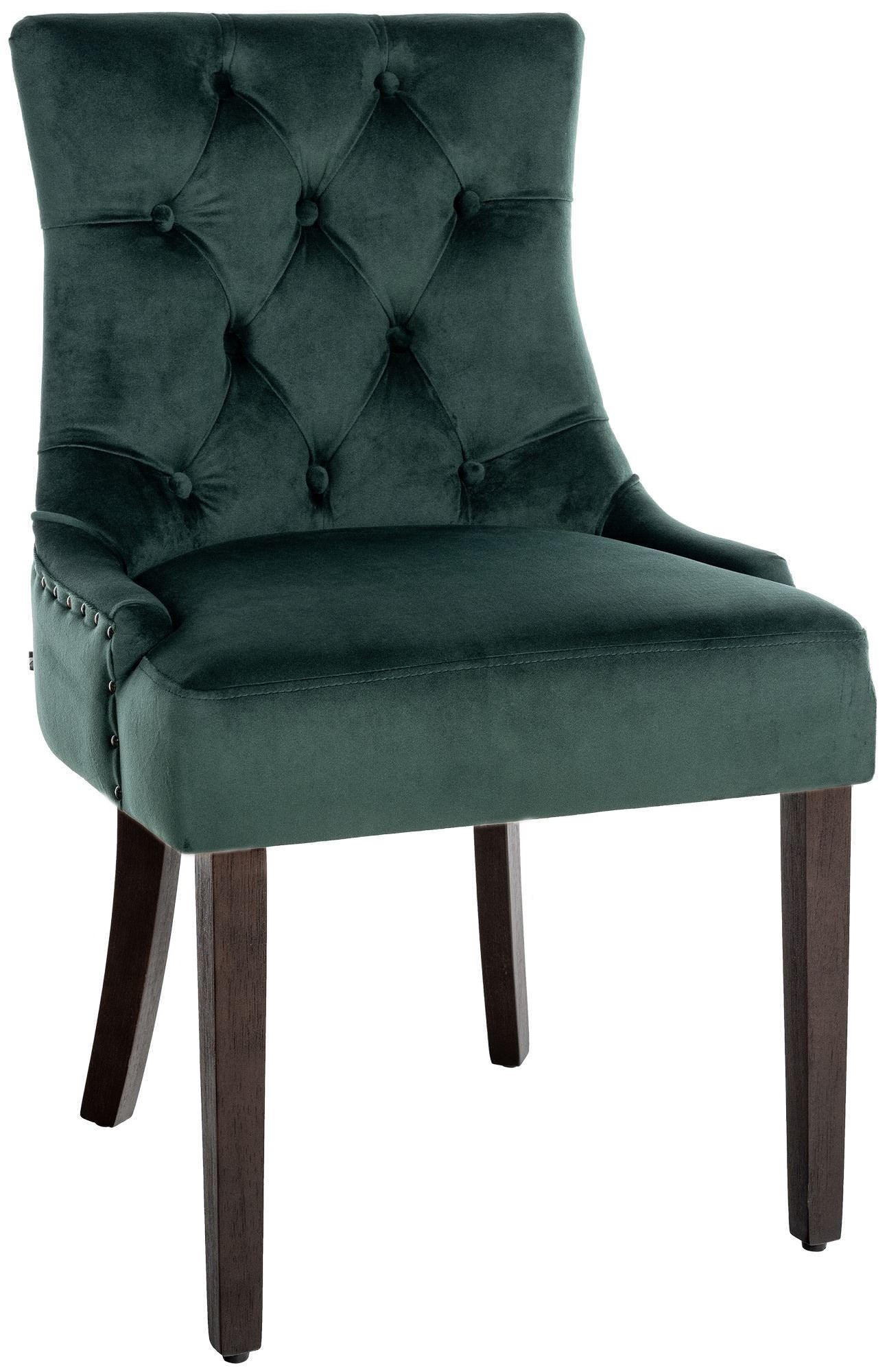 ESSZIMMERSTUHL Aberdeen 55x58x92 cm dunkelgrün - Dunkelgrün, Textil (55/92/58cm) - furnicato
