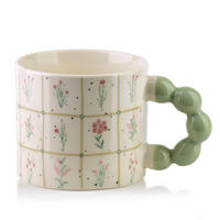 HRNEK NARIA, porcelán, zelená pastelová, 9/14/8 cm - zelená barva, keramika (0.35L) - Mondex