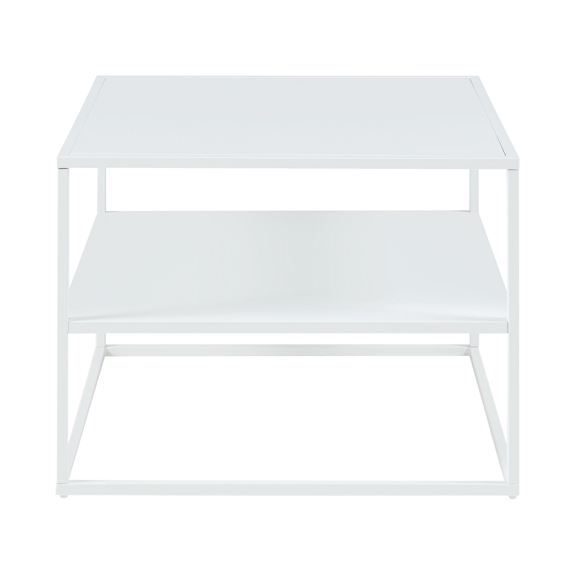 [en.casa] Couchtisch 60x60x45 | Weiß