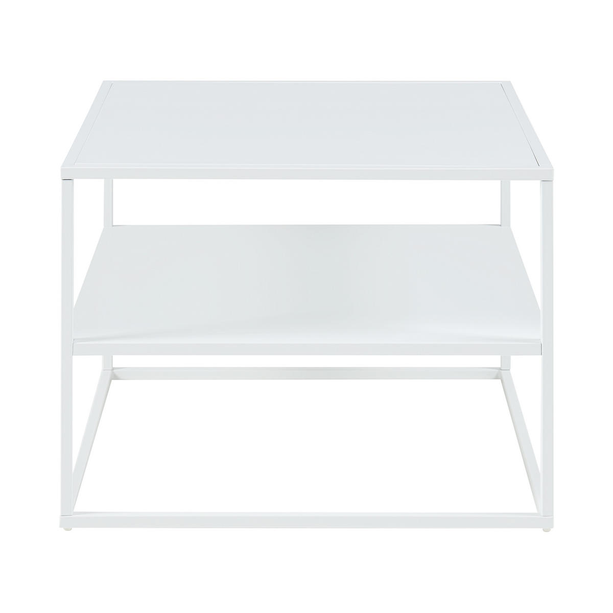 COUCHTISCH Solund 60/60/45 cm - Weiß, Metall (60/60/45cm) - [en.casa]