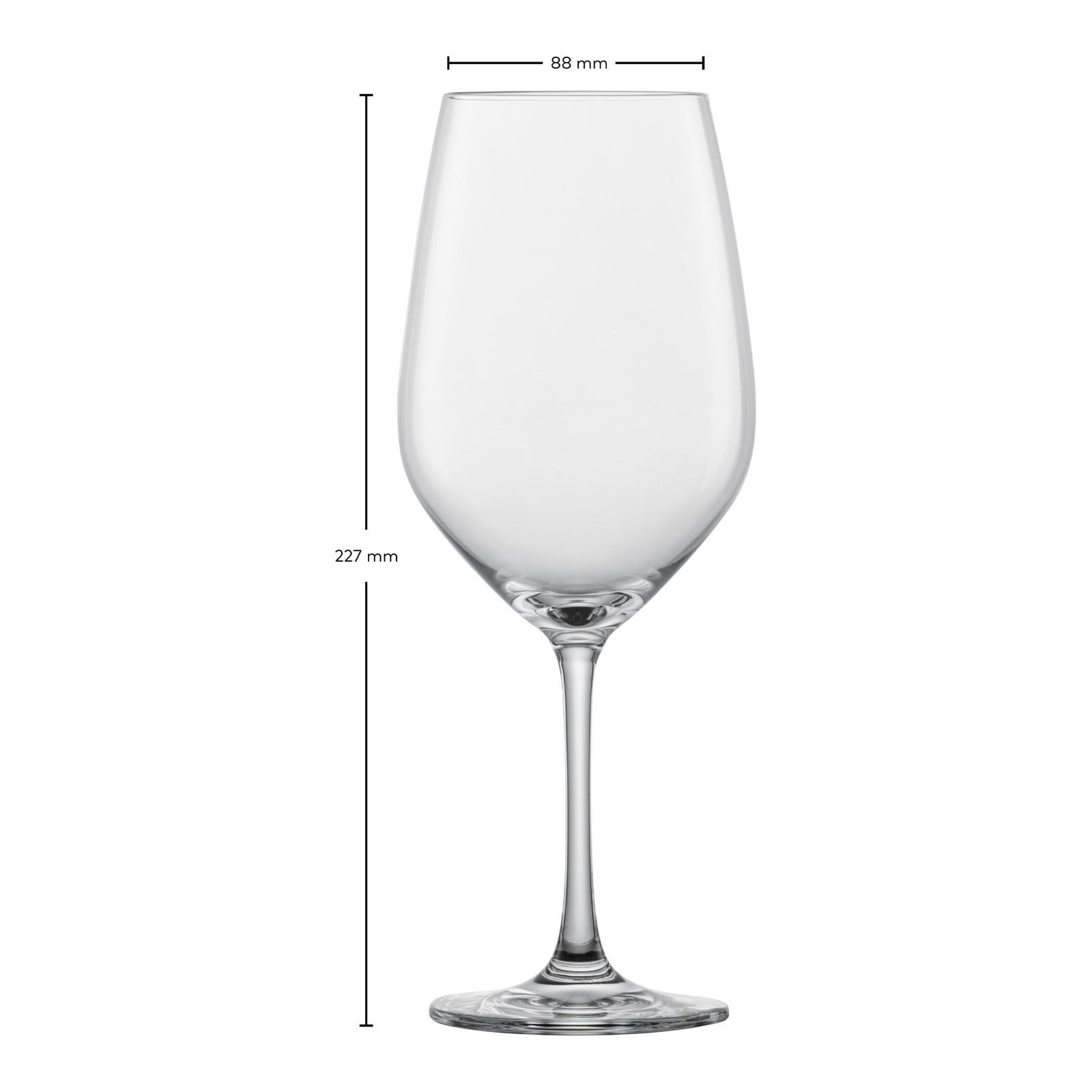 WASSERGLÄSER / ROTWEINGLÄSER Forté transparent 530 ml 4er Set - Transparent, Glas (0.53L) - Schott Zwiesel