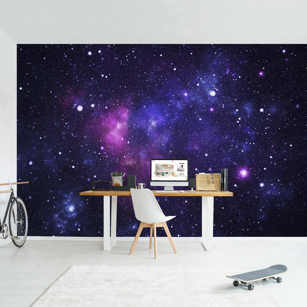 FOTOTAPETE Galaxie 432/290 cm - Multicolor, Papier (432/290cm) - Bilderwelten
