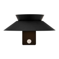 WANDLEUCHTE Justina - Schwarz - 14.5 cm - Schwarz, Metall (23/14.5/14.5cm) - Nordlux
