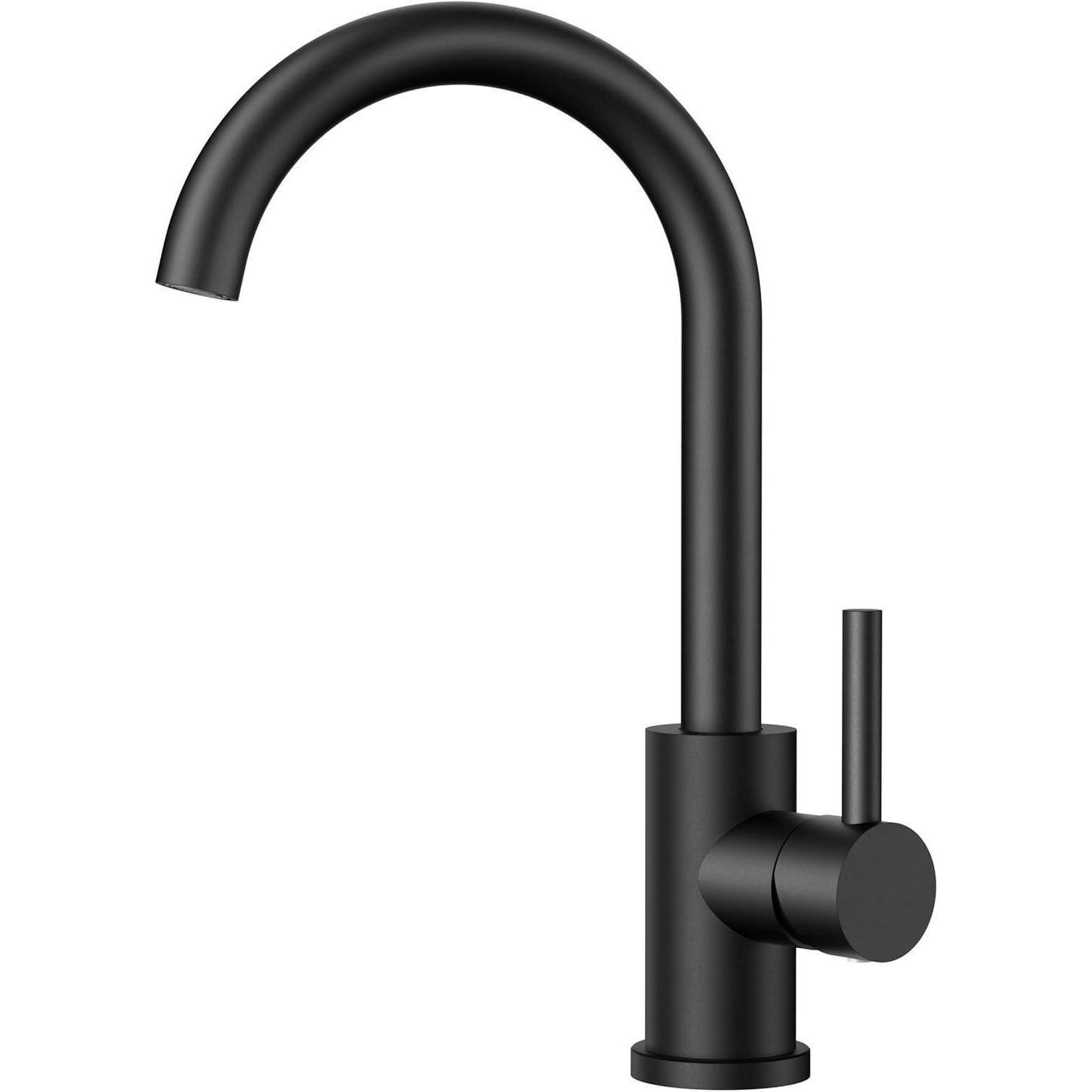 KÜCHENARMATUR 360° drehbar Matt-Schwarz - Schwarz, Metall (16/31.5/23cm)