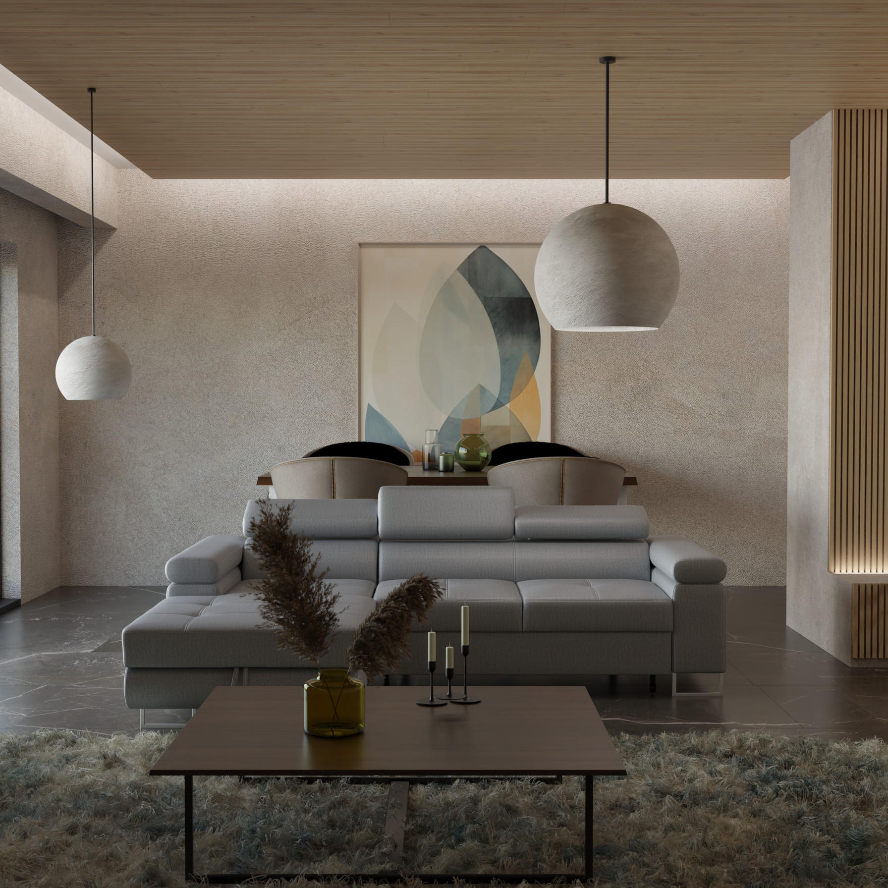 Thumbnail - Barchello Ecksofa, Dunkelblau, Textil, L-Form, 235x175 cm, Wohnzimmer, Sofas & Couches, Wohnlandschaften, Ecksofas