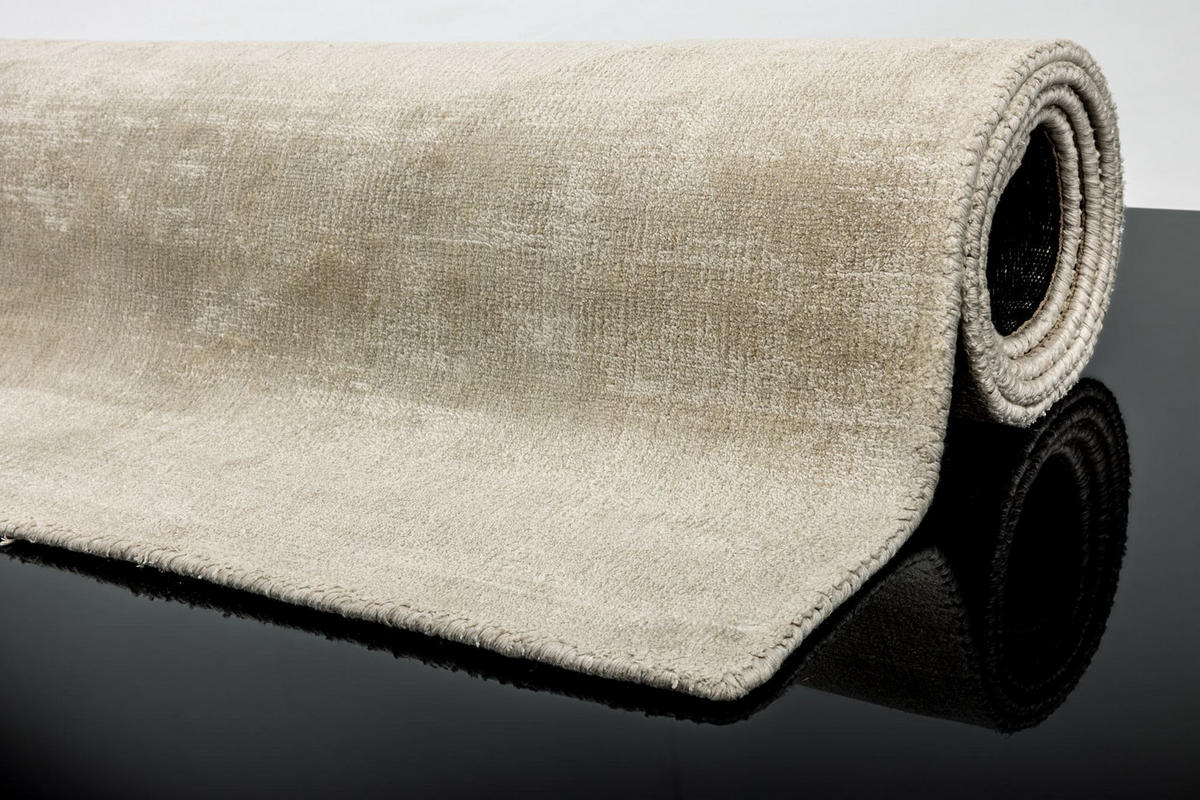 VISKOSETEPPICH Star 190x290 cm - Creme, Textil (190/290cm) - THEKO