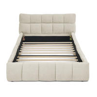 KINDERBETT 90x200 cm Chenille beige - Beige, Kunststoff (90/200cm) - Fortuna Lai
