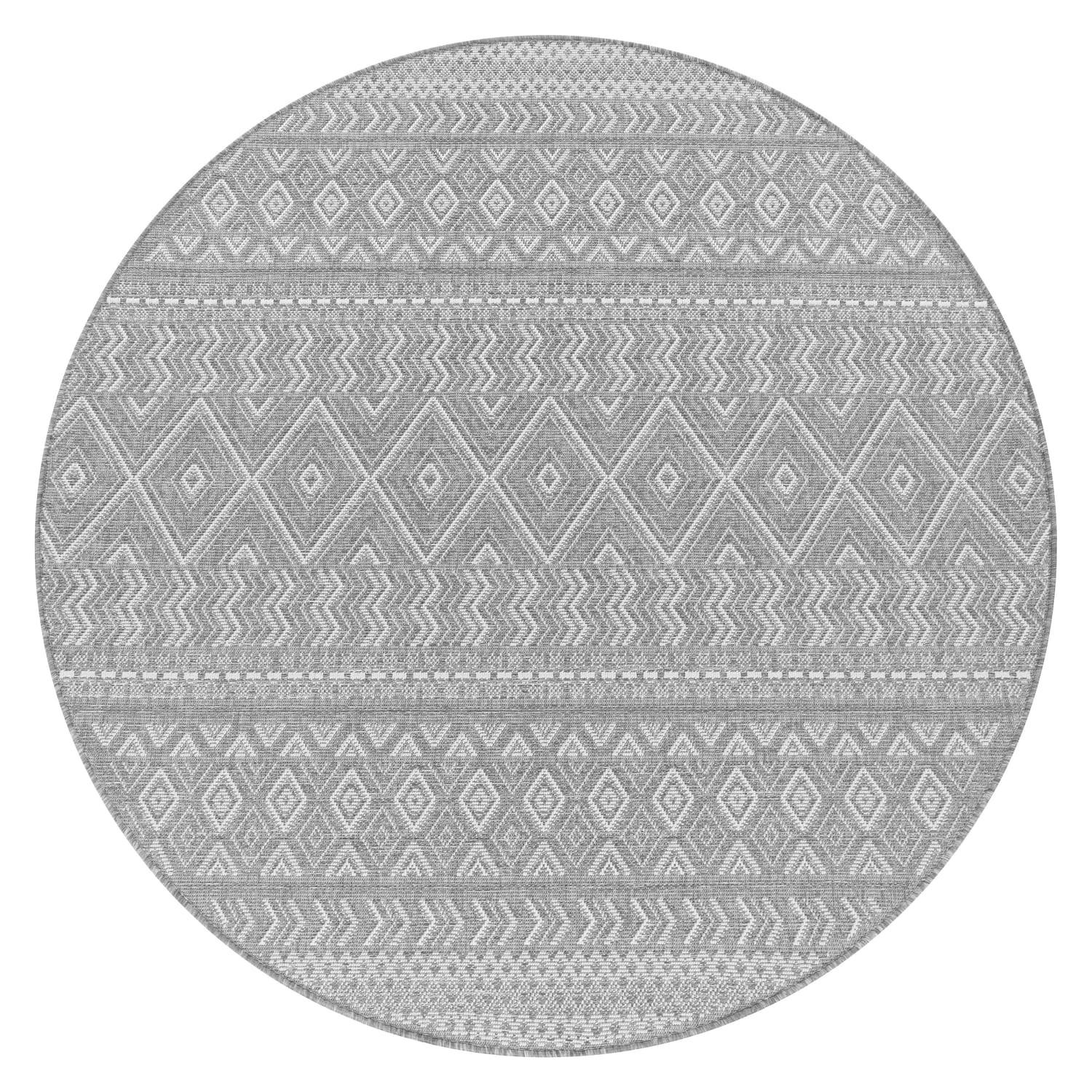 OUTDOORTEPPICH 160/160 cm Vermont 190 - Grau, Kunststoff (160/160cm) - Paco Home