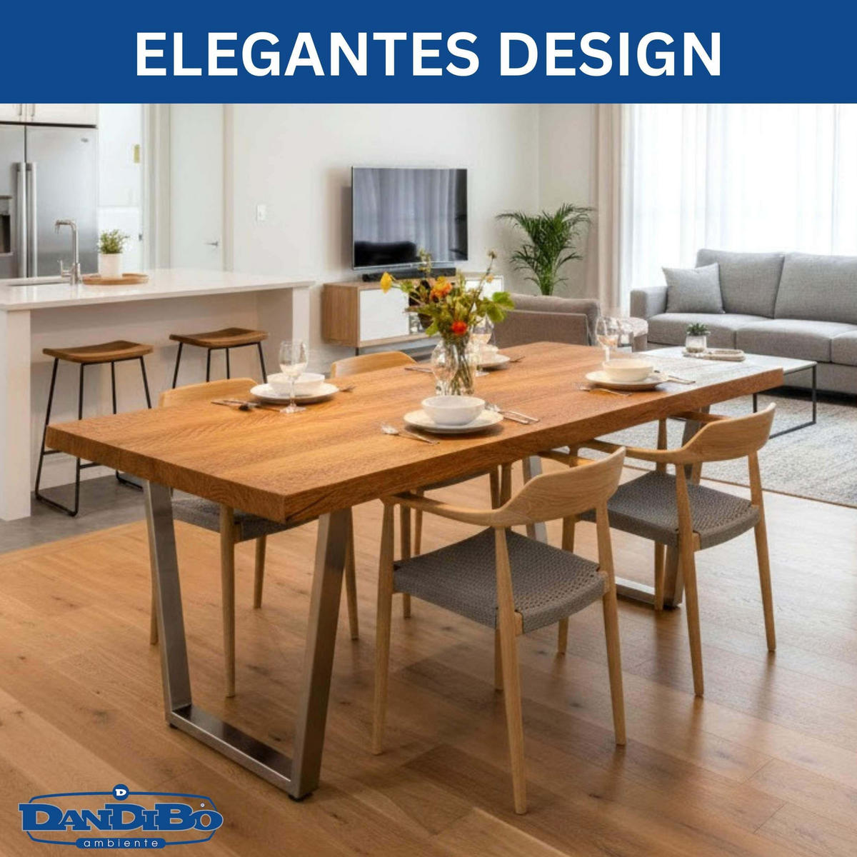 TISCHBEINE Edelstahl 72 x 72 cm Tischgestell Höhenverstellbar 96679 Tischfüße Möbelfüße - Schwarz, Metall (72/72/5cm) - DanDiBo