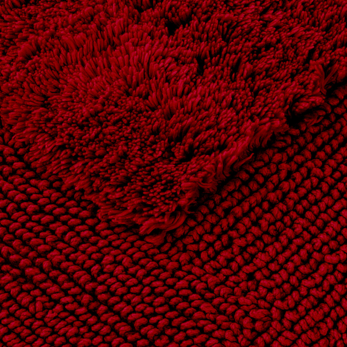 BADEMATTE DOUBLEFACE - Rot, Textil (60/100cm) - MÖVE