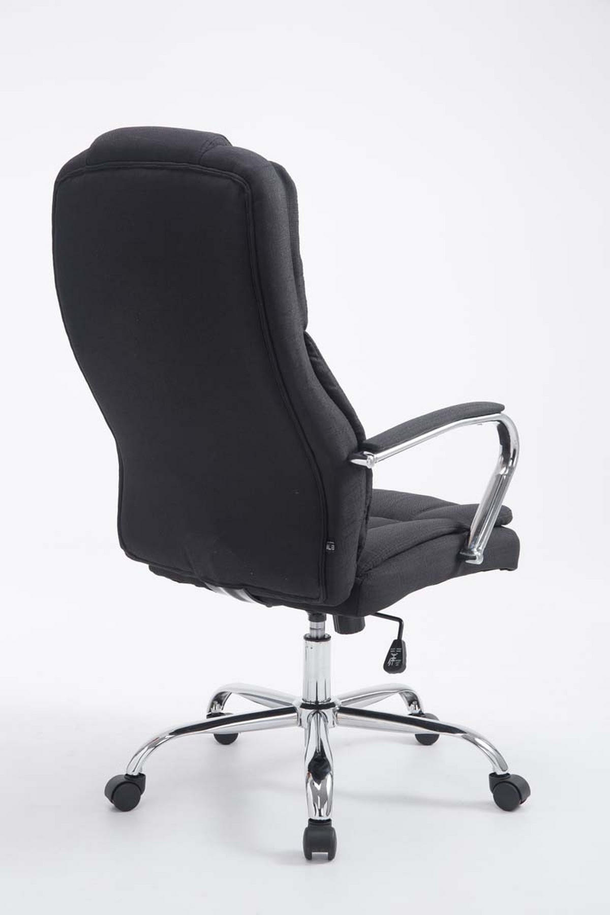 BÜROSTUHL Xavier Two, Stoffbezug Schwarz - Schwarz, Textil/Metall (62/125/70cm) - TPFLiving