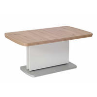 FUNKTIONSTISCH ausziehbar Catha 110(145+180) x 63 x 53-72 Wohnzimmertisch Wildeiche/Weiß - Braun, Holz (110/63/53cm) - 58aufmkessel