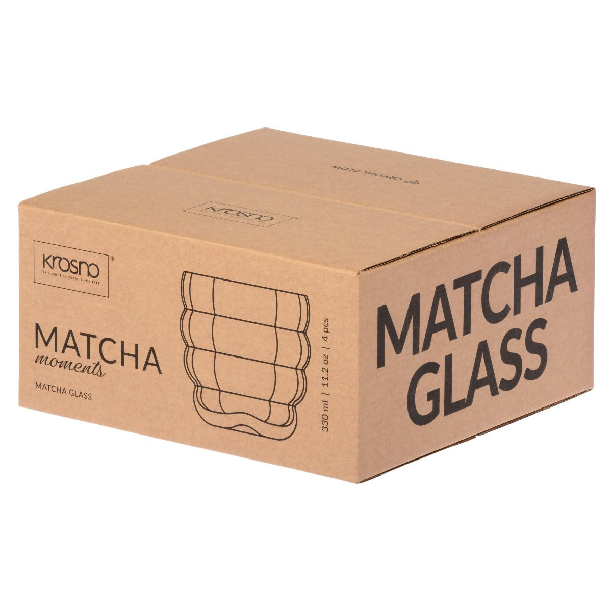 MATCHA-SET MATCHA MOMENTS, 4ER-SET, 330 ML - Transparent, Glas (0.33L) - Krosno Glass