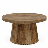 BEISTELLTISCH Rund Holzoptik 80/80/45 cm - Hellbraun, Holzwerkstoff (80/80/45cm) - Quality Elegance