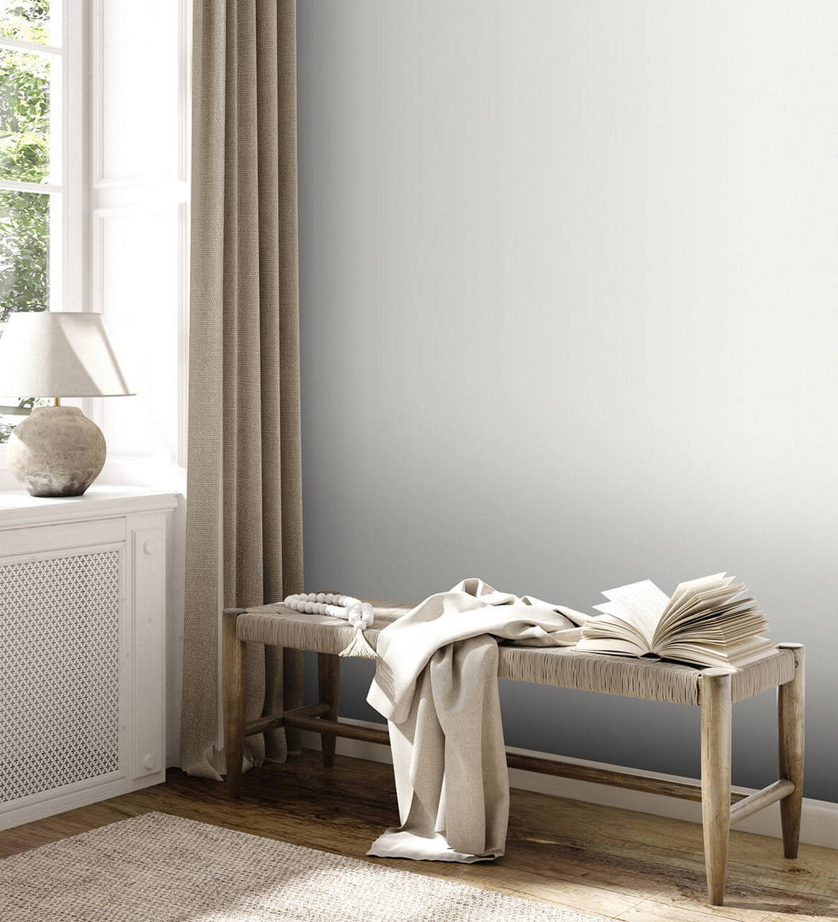 VLIESTAPETE Weiß 53/1005 cm - Weiß, Textil (53/1cm) - KUNSTLOFT