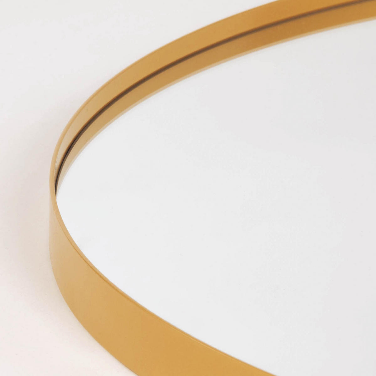 SPIEGEL Metallrahmen Noor Ø 80 cm - Goldfarben, Metall (80/80/3cm) - STILOVO