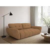 BIGSOFA Vannes Chenille Braun 272/134/68 cm - Cognac, Kunststoff/Textil (272/68/134cm) - foamnova