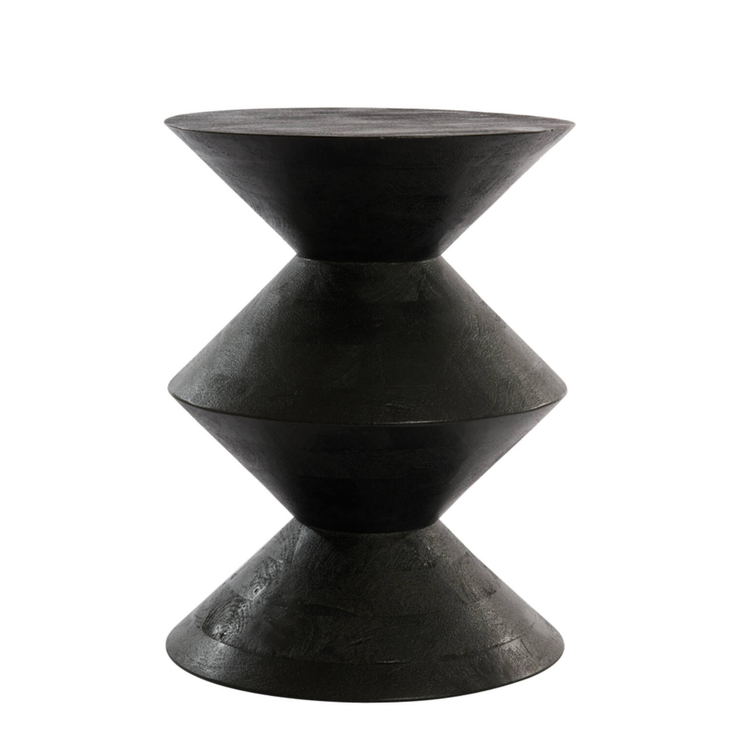 Light & Living Beistelltisch Schwarz 45x60x45 cm