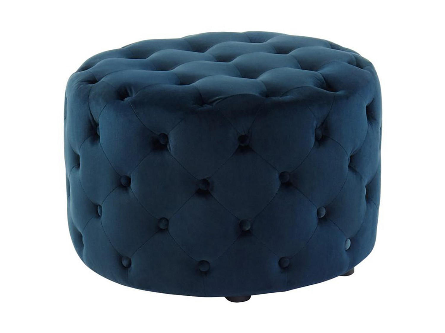 Vente-Unique Sitzhocker Dunkelblau 60x38x60 cm