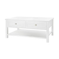 COUCHTISCH rechteckig weiß 102/68/45 cm - Weiß, Holz (68/102/45cm) - moebel dich auf