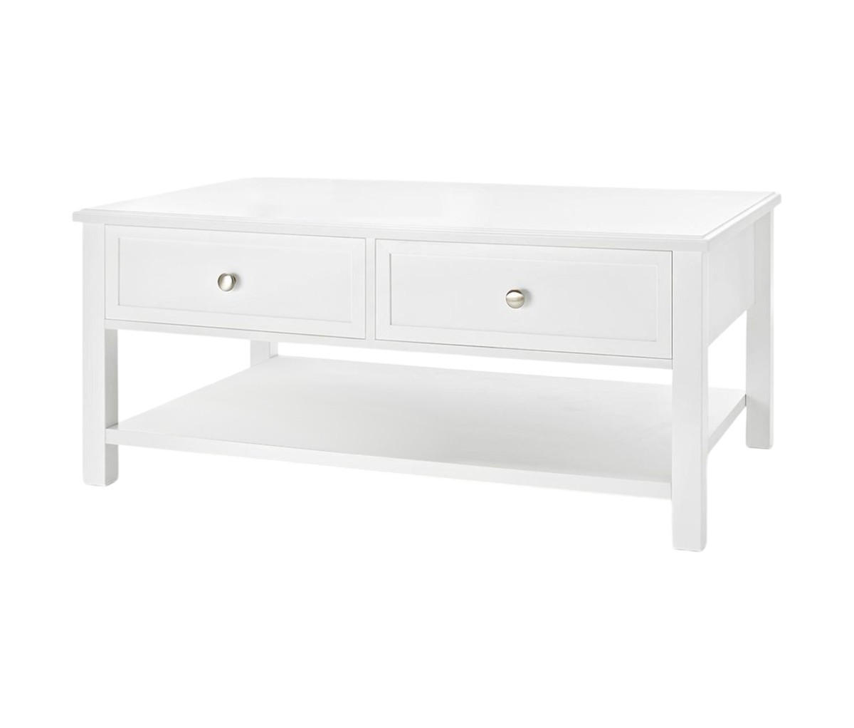COUCHTISCH rechteckig weiß 102/68/45 cm - Weiß, Holz (68/102/45cm) - moebel dich auf