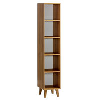 BÜCHERREGAL FIABA 35/180,8/38 cm Wohnzimmerregal Hochschrank Regal Anthrazit - Anthrazit, Holzwerkstoff (35/180.8/38cm) - MASSENO