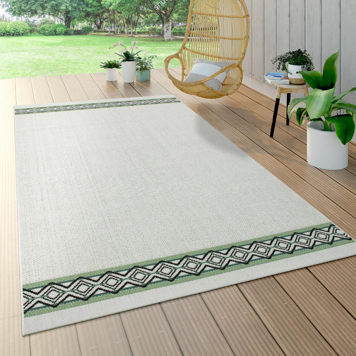 OUTDOORTEPPICH 200/290 cm Ostende 541 - Grün, Textil (200/290cm) - Paco Home