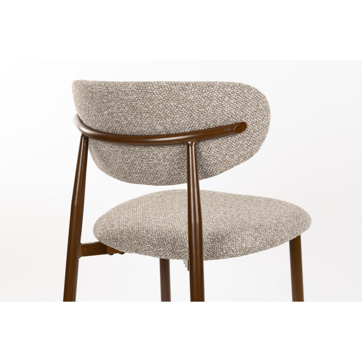 BARHOCKER Noor Rückenlehne 66 cm Taupe - 2 er Set - Taupe, Kunststoff (52/98/55cm) - Housecraft Living