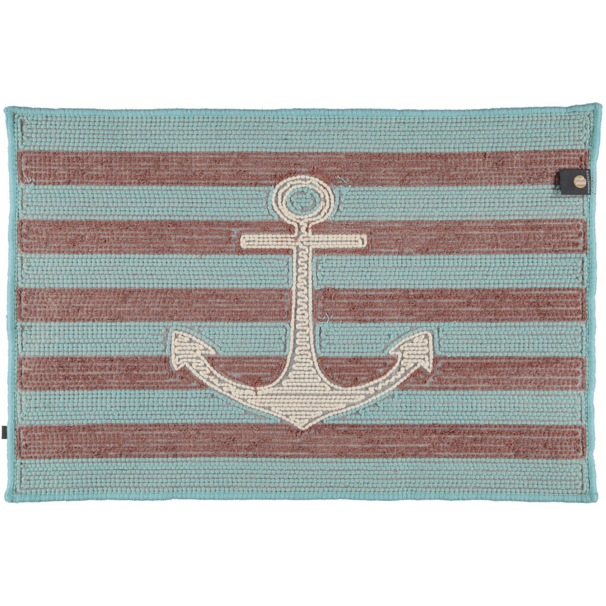 BADTEPPICHE ANKER ICE-CAPPUCINO-WEISS - 1370 - Blau, Textil (60/90cm) - Rhomtuft