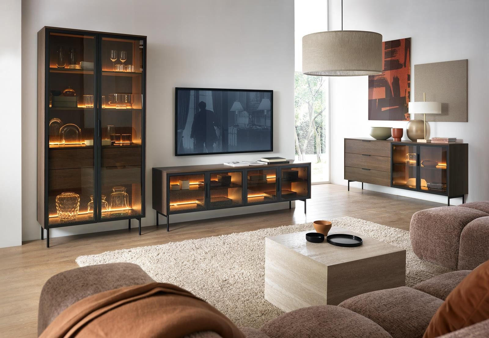 Thumbnail - Compleo24 Kommode, Braun, Holzwerkstoff, 181.3x82.6x39 cm, Wohnzimmer, Kommoden & Sideboards, Kommoden