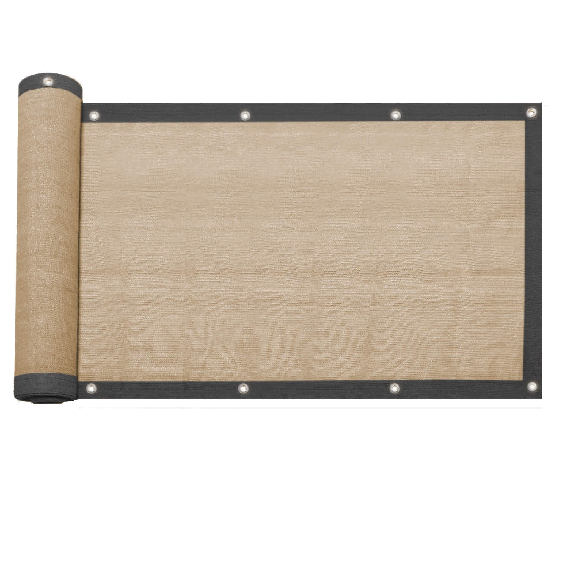 BALKONABDECKUNG Beige 100/1/150 cm - Beige, Kunststoff (1/150cm) - Mobili Rebecca