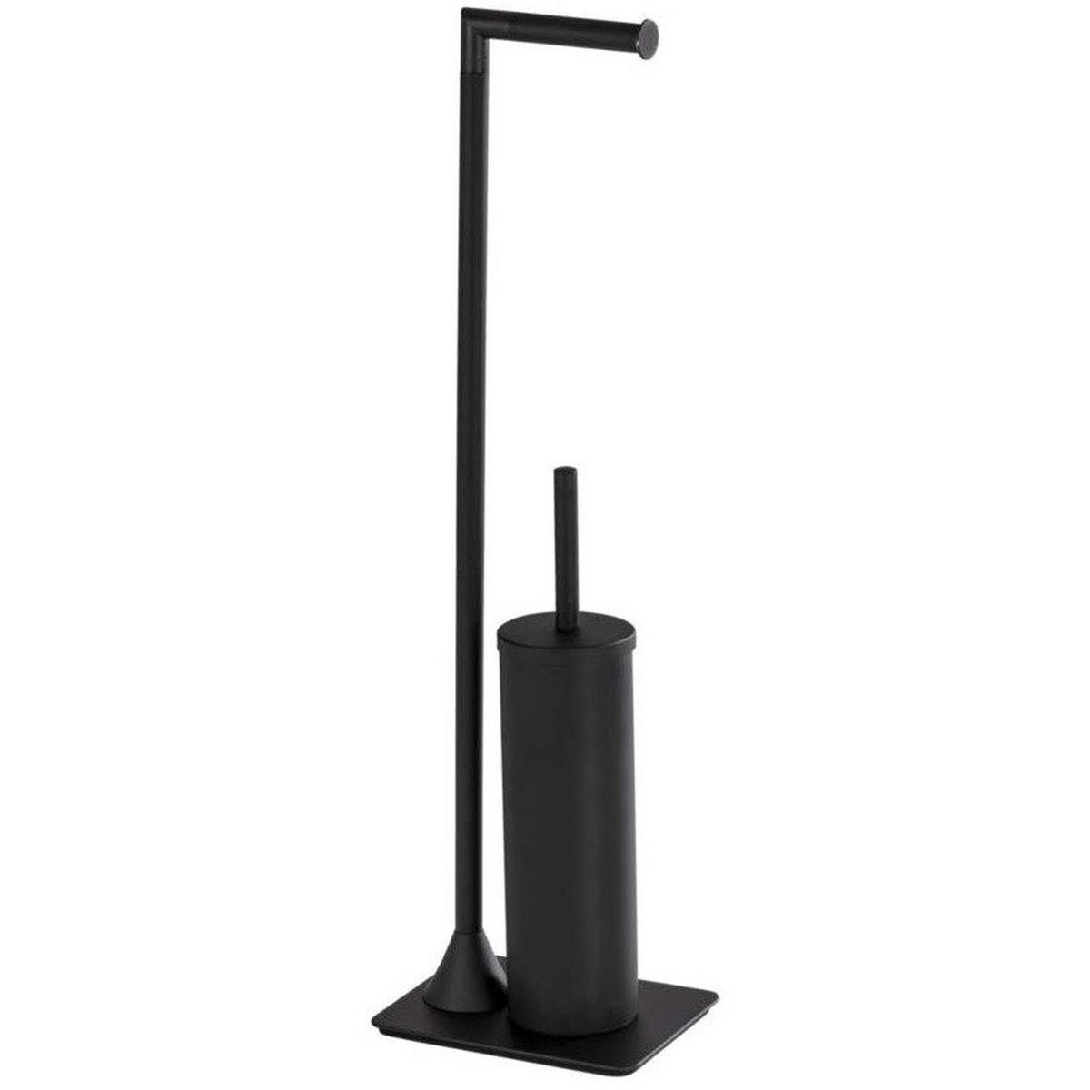 STAND-WC-GARNITUR Hella 15/20/69 cm - Schwarz, Metall (20/69/15cm) - Wenko