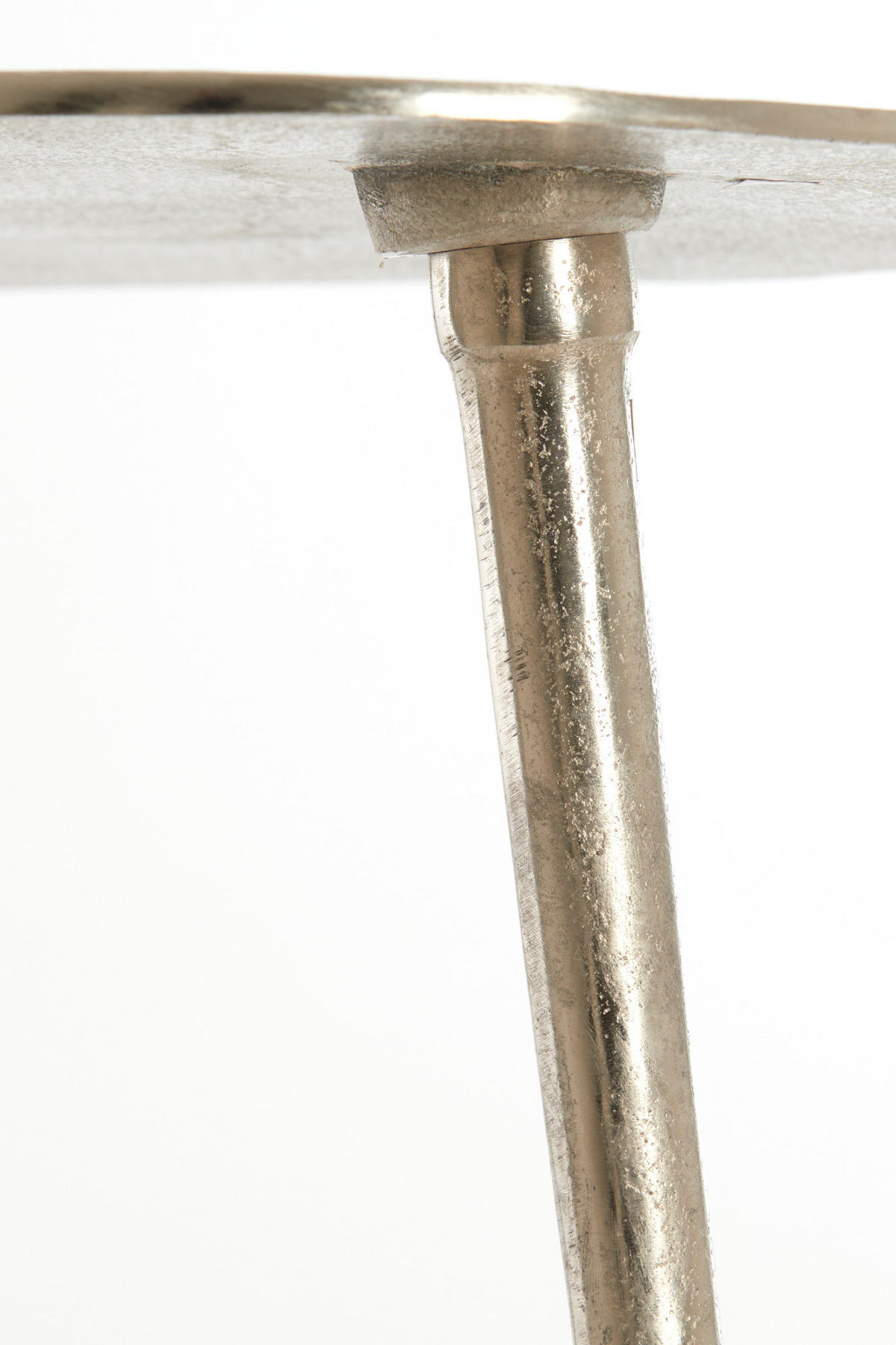 BEISTELLTISCH Linos Silber 80/60/36 cm - Silberfarben, Metall (80/60/36cm) - Light & Living