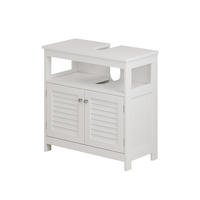 WASCHBECKENUNTERSCHRANK Riad Weiß 60 x 60 cm mit 2 Türen und offenem Fach - Weiß, Holzwerkstoff (60/60/30cm) - Vicco
