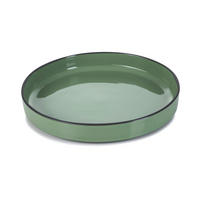 SCHALE / COUPTELLER CARACTERE 23 cm Minze - Mintgrün, Keramik (23cm) - Revol Porcelaine France