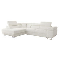 ECKSOFA Torezio, Seite: Links - Ecru, Holz/Textil (274/203cm) - MIRJAN24