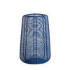 WINDLICHT Adeta Blau Ø19,5/30 cm - Blau, Metall (19.5/30/19.5cm) - Light & Living
