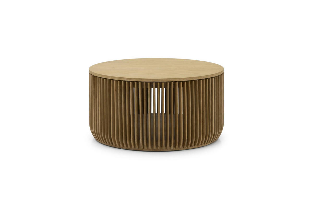 COUCHTISCH Franz, Natur Massiveiche - Beige, Holz (80/80/41cm) - WOODEK