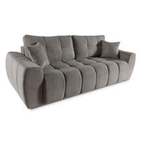 SOFA Grau FITU Ausziehbar - Grau, Textil (263/93/105cm) - Sepro Meble