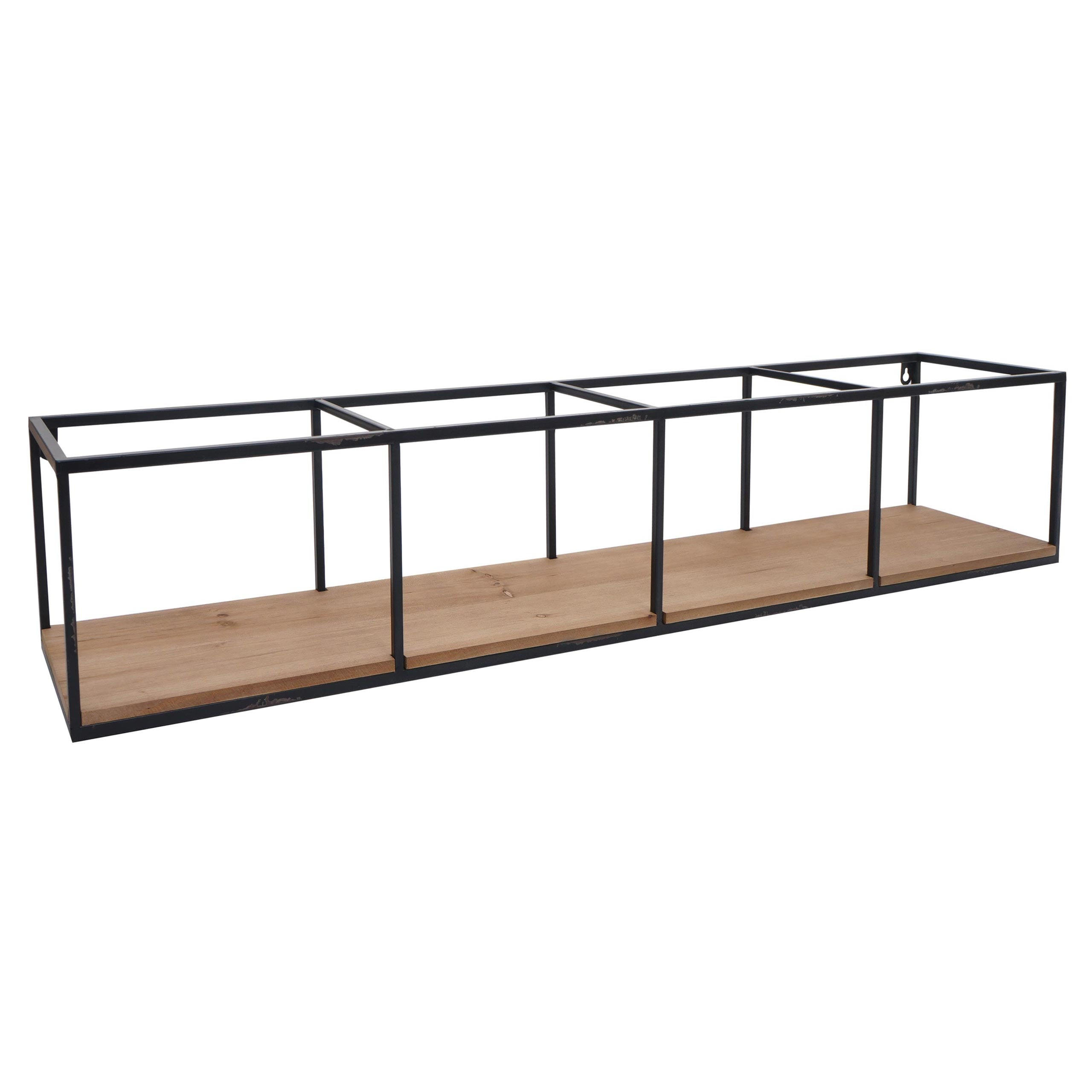 WANDREGAL Braun, Schwarz - Schwarz/Braun, Holz (104/21/18cm) - MCW
