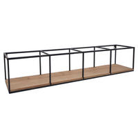 WANDREGAL Braun, Schwarz - Schwarz/Braun, Holz (104/21/18cm) - MCW